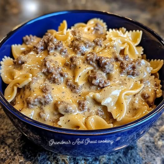 Creamy Beef and Bowtie Pasta: Comforting and Flavorful