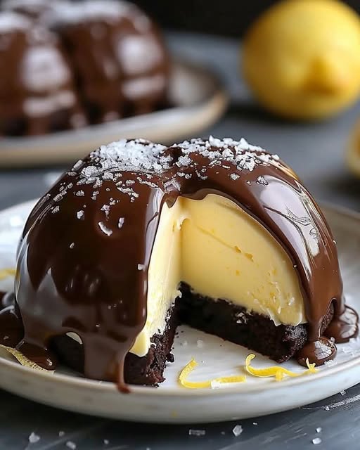 Chocolate Lemon Mousse Dome: A Perfect Blend of Sweet and Tangy