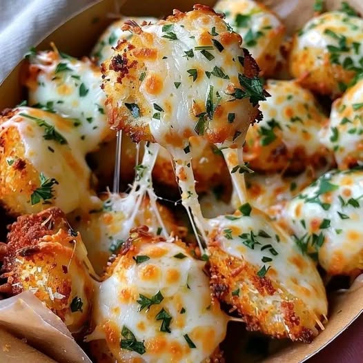 Cheesy Parmesan Mozzarella Bites: A Gooey, Savory Snack for Any Occasion