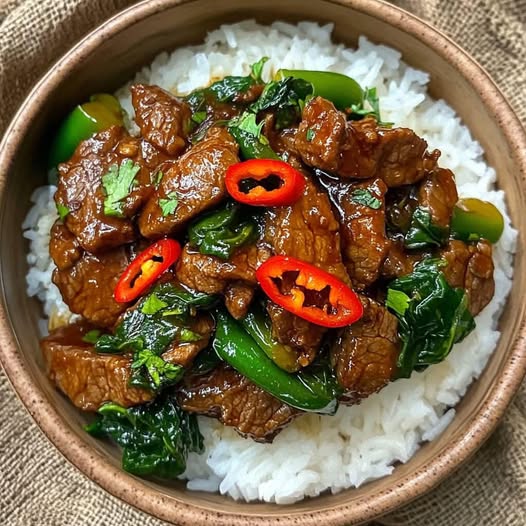 Thai Basil Beef with Rice – A Flavor-Packed Thai Classic