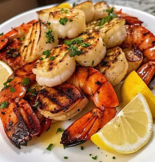 Grilled Lobster and Shrimp: A Deliciously Elegant Seafood Feast