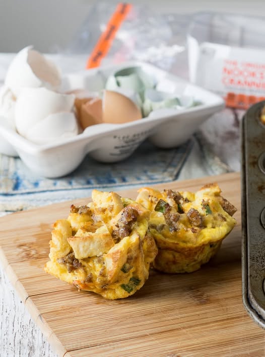 Sausage, Egg, and Cheese Breakfast Casserole Muffins: A Portable Morning Delight