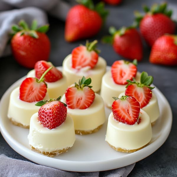 Chocolate Strawberry Cheesecake Bites – A Decadent, Bite-Sized Delight