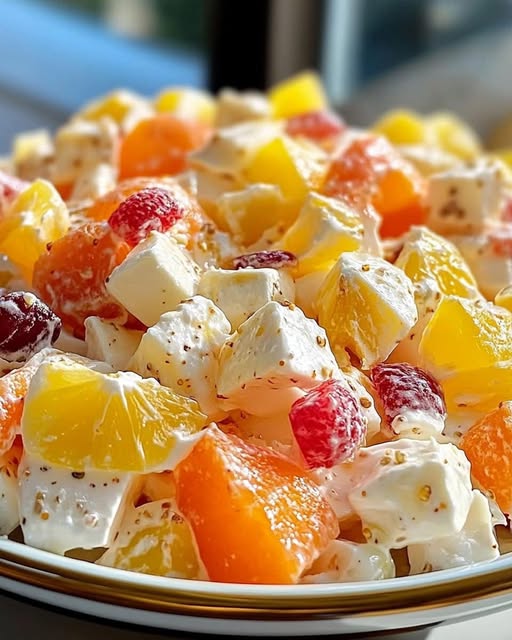 Ambrosia Salad: A Refreshing, Sweet Fruit Medley