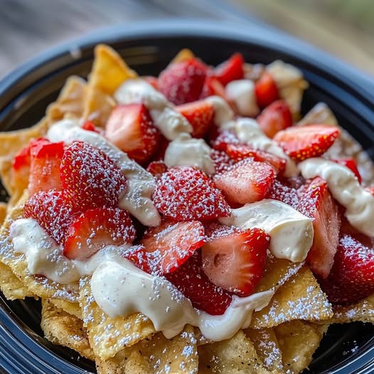 Decadent Strawberry Cheesecake Nachos: A Sweet Twist on a Classic Snack