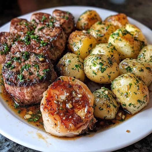 Garlic Butter Surf and Turf: A Perfectly Savory and Indulgent Meal