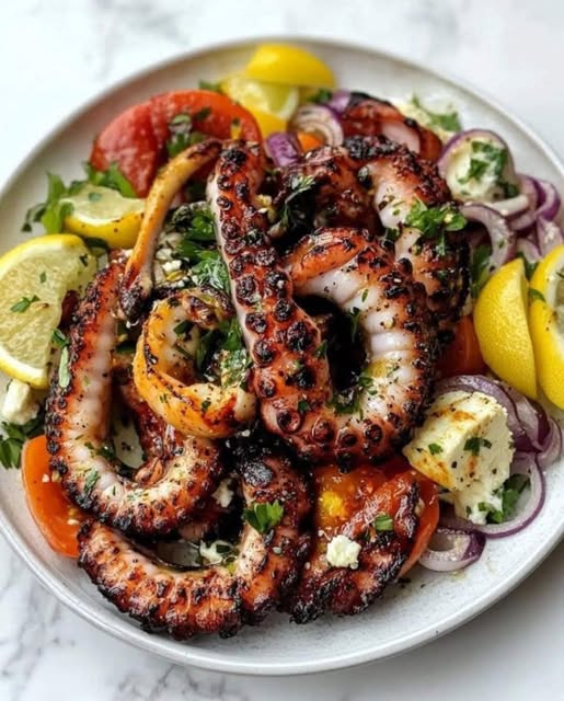 Simple Greek Grilled Octopus: A Mediterranean Delight