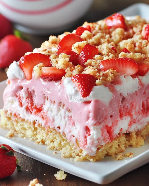 Strawberry Crunch Poke Cake: A Dessert That Pops with Flavor