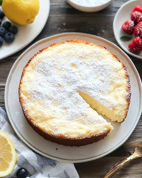 4-Ingredient Fluffy Lemon Yogurt Cake: Light, Healthy, and Irresistible