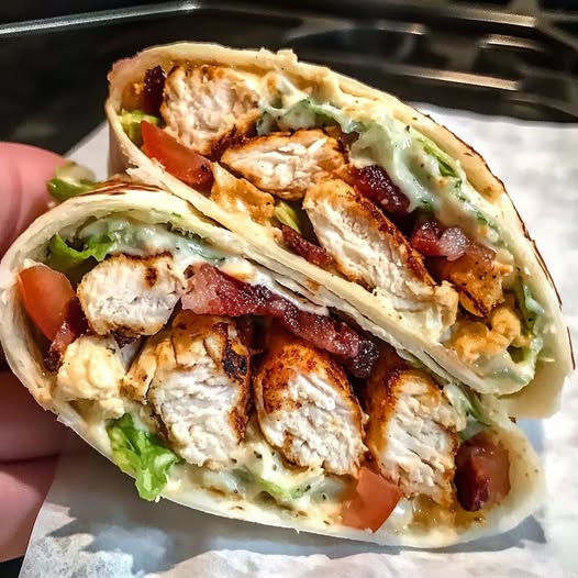 Crispy Chicken Bacon Ranch Wrap – A Perfectly Crunchy and Creamy Delight