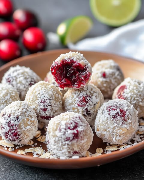 Cranberry Lime Bliss Balls: A Zesty and Sweet Healthy Treat