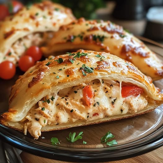 Chicken Alfredo Air Fryer Calzones: A Cheesy, Crispy Delight in Every Bite