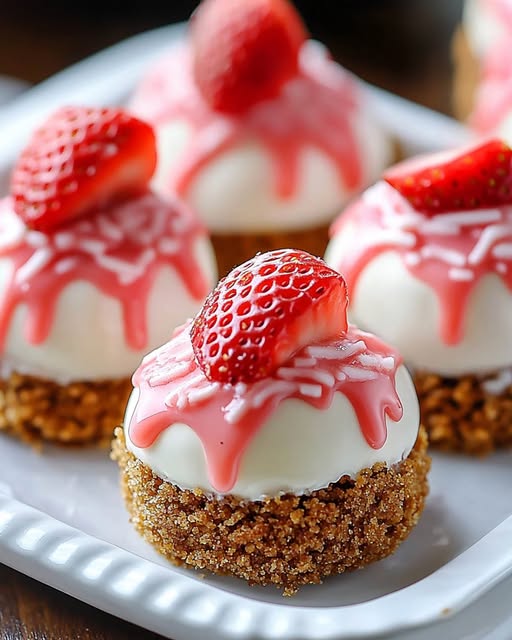 Strawberry Cheesecake Bites Recipe