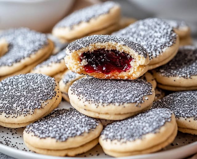 Polish Poppyseed Cookies with Jam (Baletki): A Traditional Delight