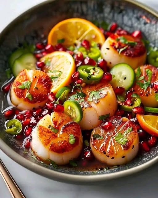 Seared Scallop Citrus Pomegranate Salad – A Refreshing and Elegant Dish