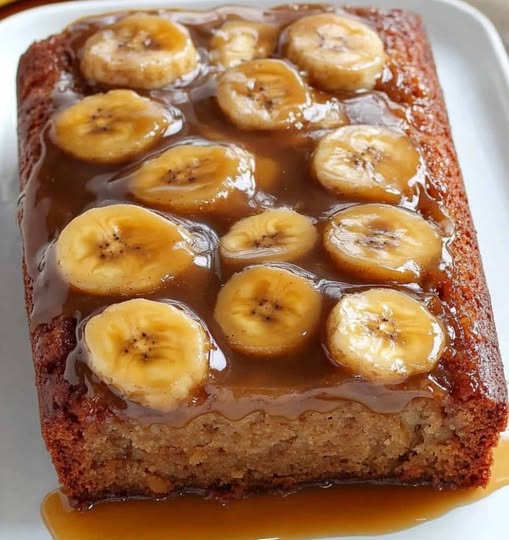 Caramel Banana Upside Down Bread: A Sweet and Gooey Treat