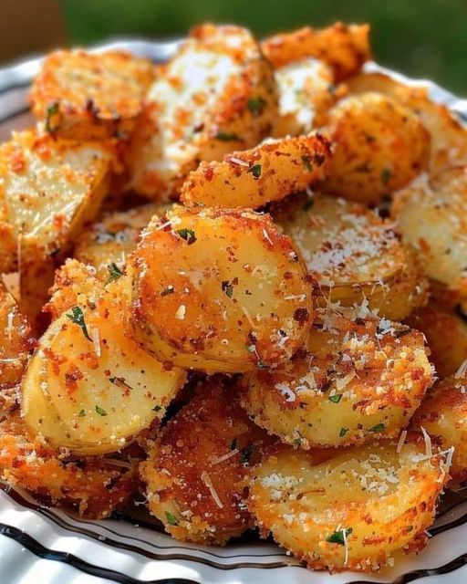 Crispy Crunchy Parmesan Potatoes: A Golden Delight of Flavor and Texture