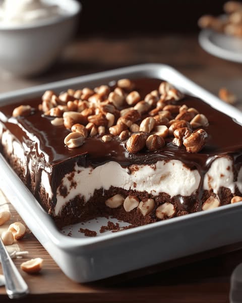 Buster Bar Ice Cream Cake: A Frozen Treat That’s Rich and Decadent