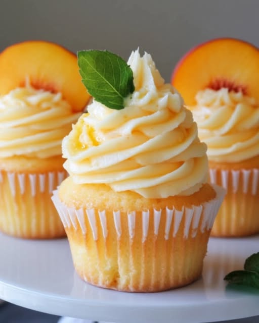 Honey Peach Cream Cheese Cupcakes: A Sweet, Fruity Delight in Every Bite