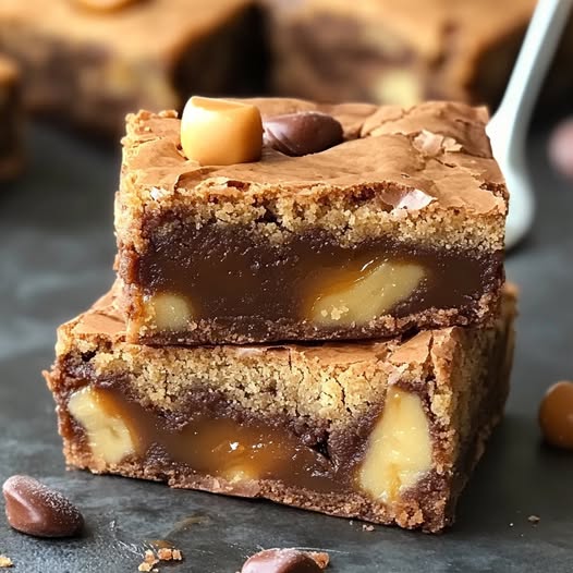 Fudgy Dairy Milk Caramel Blondies Recipe – A Decadent Treat for Your Sweet Tooth!