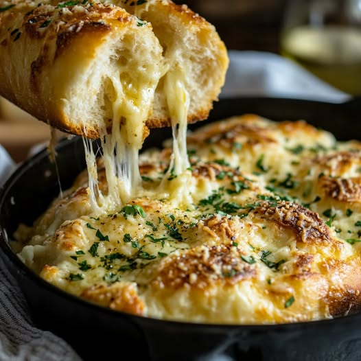 The Best Easy Cheesy Garlic Bread – Golden, Gooey, and Irresistible!