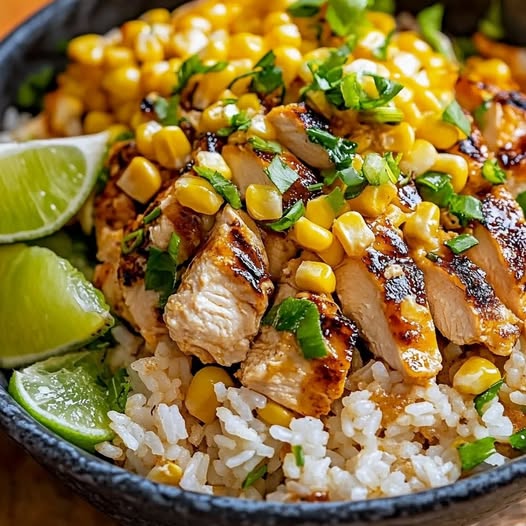 Street Corn Chicken Rice Bowl Delight: A Flavorful Fiesta in Every Bite