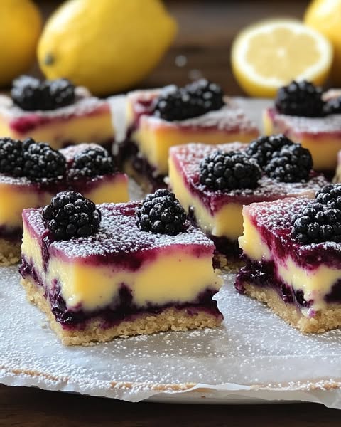 Blackberry Lemon Curd Bars: A Tangy and Sweet Treat!