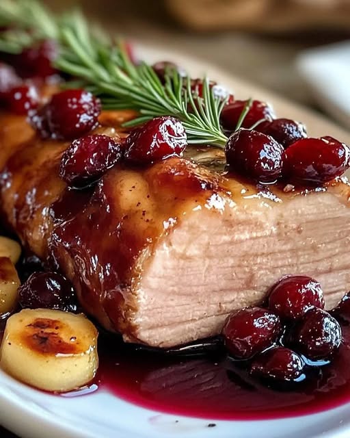 Sweet & Savory Cranberry Dijon Pork Loin: A Perfect Balance of Flavor