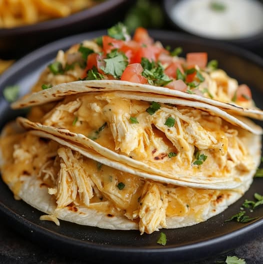 Slow Cooker Queso Chicken Tacos: A Creamy and Flavorful Meal