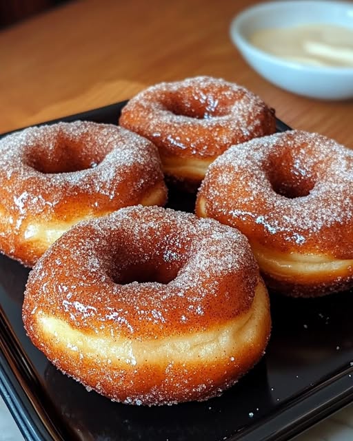 "Cinnamon Sugar Churro Donuts: A Sweet, Spiced Delight in Every Bite"