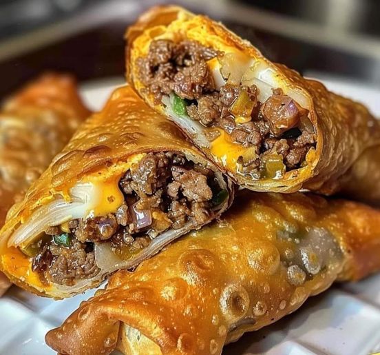 "Philly Cheesesteak Egg Rolls: Crispy, Savory, and Perfectly Stuffed"