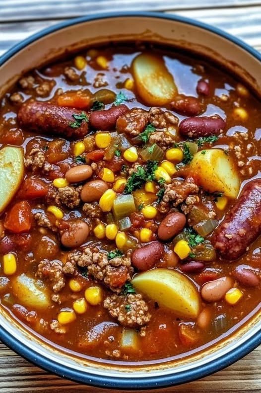 Hearty Texas Cowboy Stew 🍲 - A One-Pot Flavor Explosion!