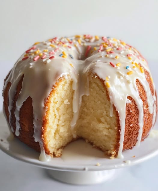 Velvety Cream Cheese Pound Cake with Sweet Glaze: A Rich, Moist Dessert Delight