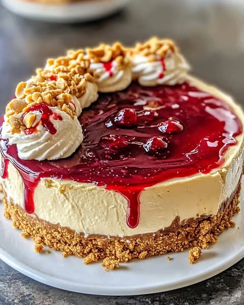 Peanut Butter & Jelly Cheesecake: A Decadent Twist on a Classic Flavor