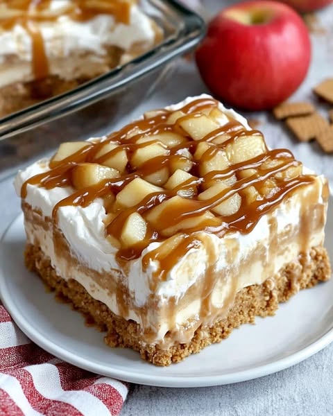 Easy No-Bake Caramel Apple Eclair Cake: A Decadent Dessert Without the Oven