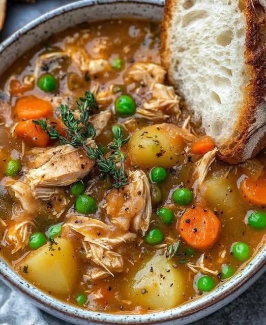 Title: Hearty Chicken and Vegetable Stew: A Cozy, Nutritious Meal