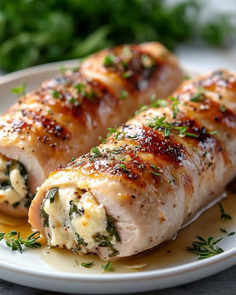 "Chicken Meat Rolls: Savory, Stuffed Delights Wrapped in Tender Chicken"