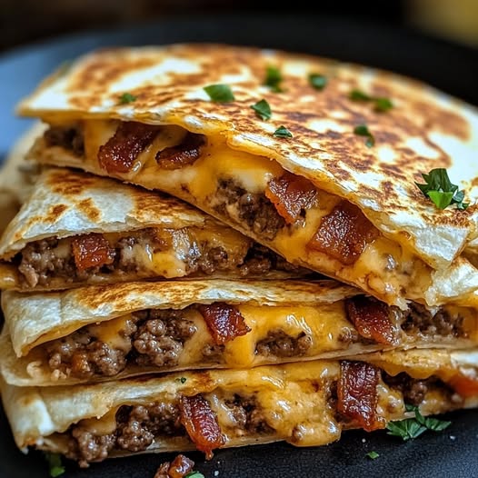 Maple Bacon Cheeseburger Bomb Quesadillas: A Savory and Sweet Twist on Classic Comfort Food