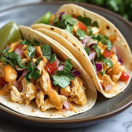 Cheesy Slow Cooker Chicken Tacos: A Flavorful and Easy Dinner