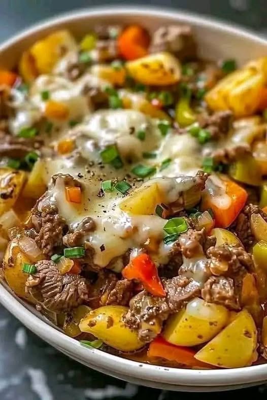 Crockpot Cheesesteak Potato Casserole: A Hearty, Flavorful Meal