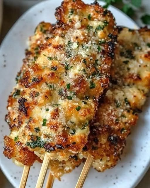 Air Fryer Garlic Parmesan Chicken Skewers: A Crispy and Flavorful Delight