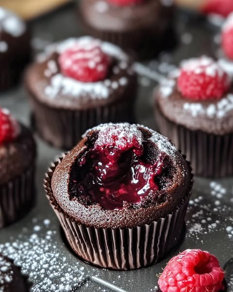 Raspberry Chocolate Lava Cupcakes: A Decadent Fusion of Sweet and Tart