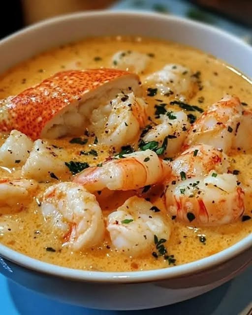 Crab, Shrimp, and Lobster Bisque: A Luxurious Seafood Delight