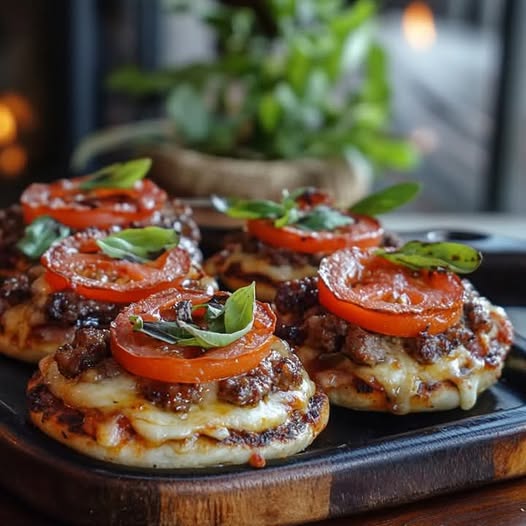 Mini Pizza Burgers: A Fun, Bite-Sized Mash-Up of Two Classics