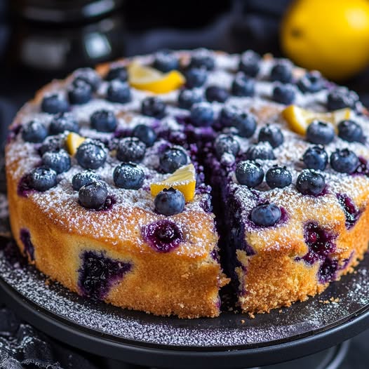 Moist Blueberry Cake – A Burst of Fresh Flavor in Every Bite