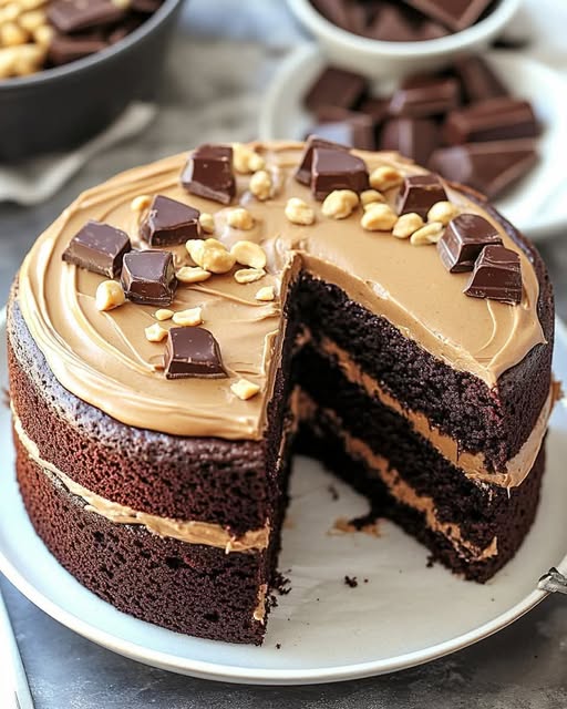 Peanut Butter Chocolate Layer Cake: The Ultimate Decadent Dessert