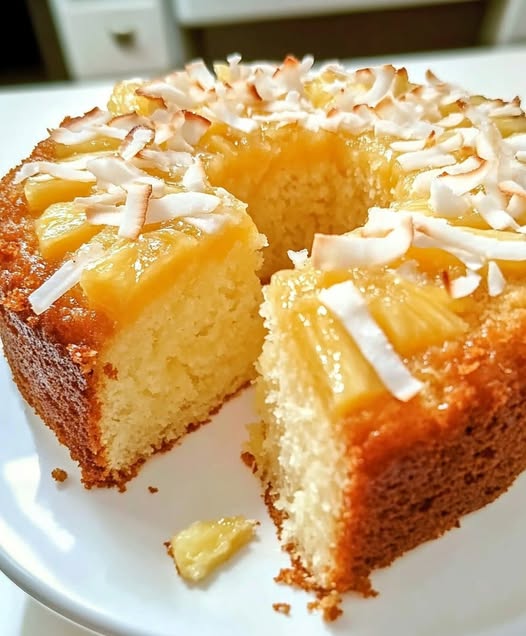 Tropical Coconut Pineapple Pound Cake: A Slice of Paradise