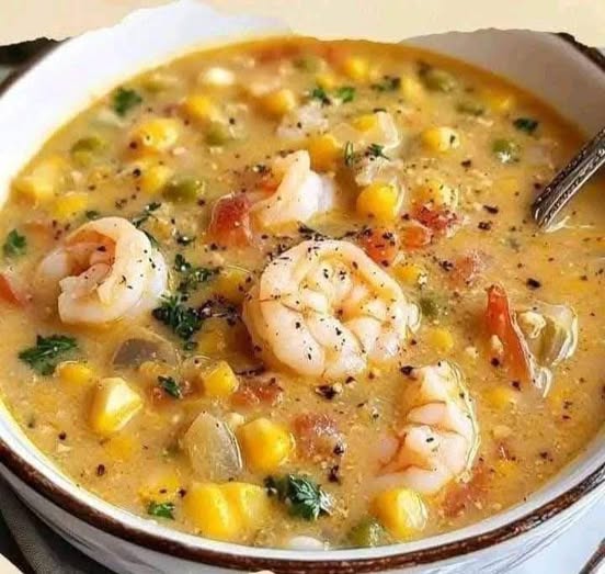 Shrimp Corn Chowder Soup: A Comforting Bowl of Coastal Flavor