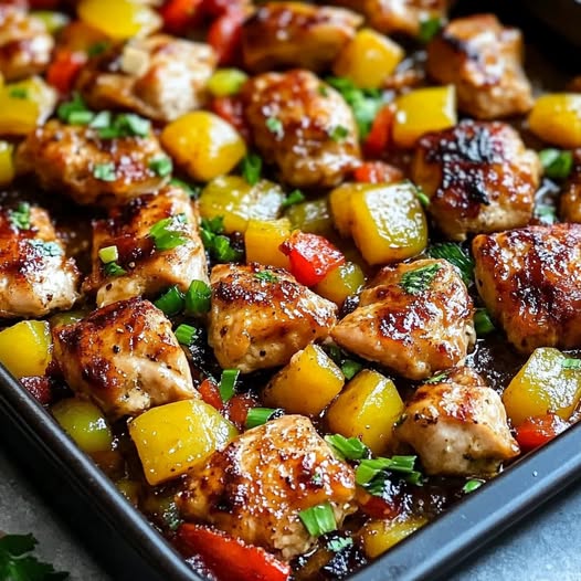 Tropical Hawaiian Chicken on a Sheet Pan: A Flavorful and Easy Dinner