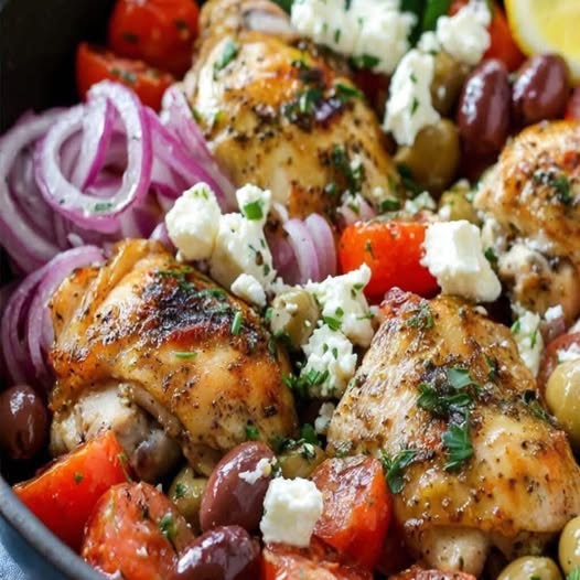 Skillet Greek Chicken: A Flavorful and Quick Mediterranean Delight